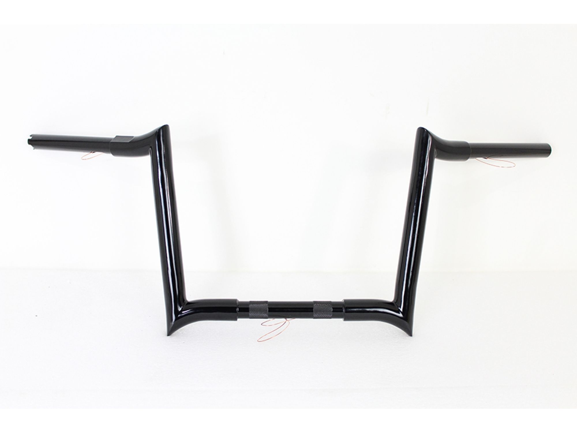 12" Black Z-Bar Handlebar with Indents