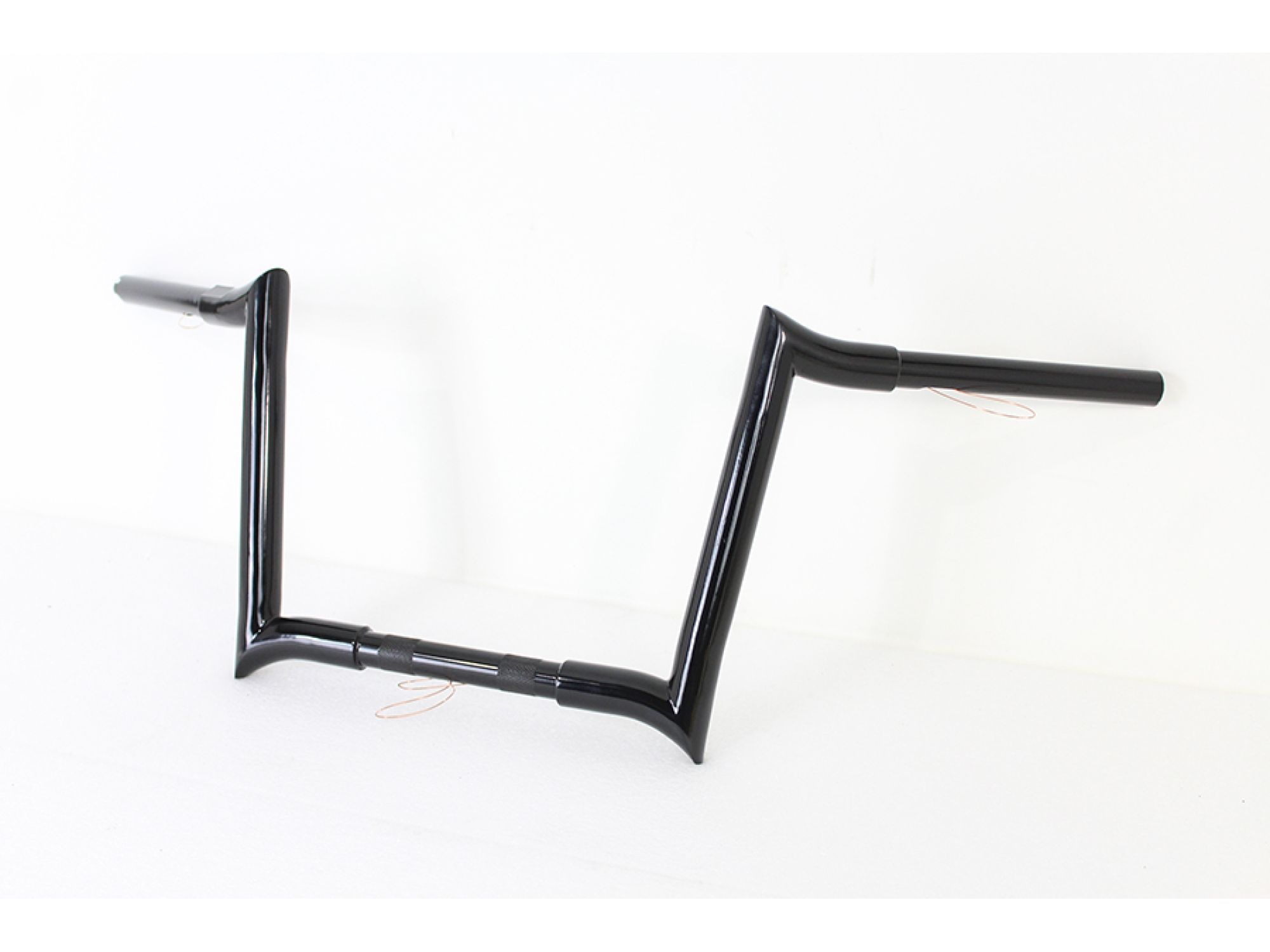 12" Black Z-Bar Handlebar with Indents