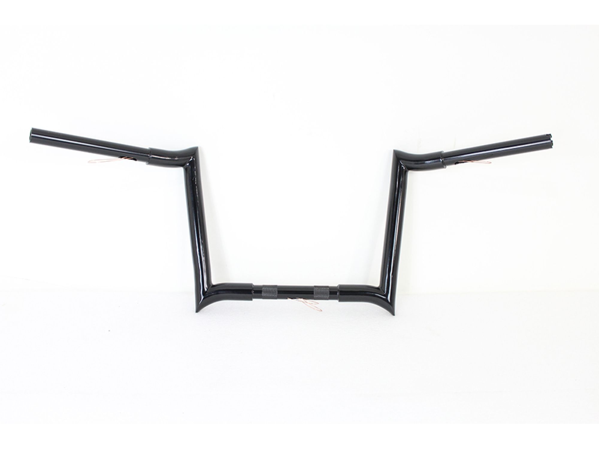 12" Black Z-Bar Handlebar with Indents