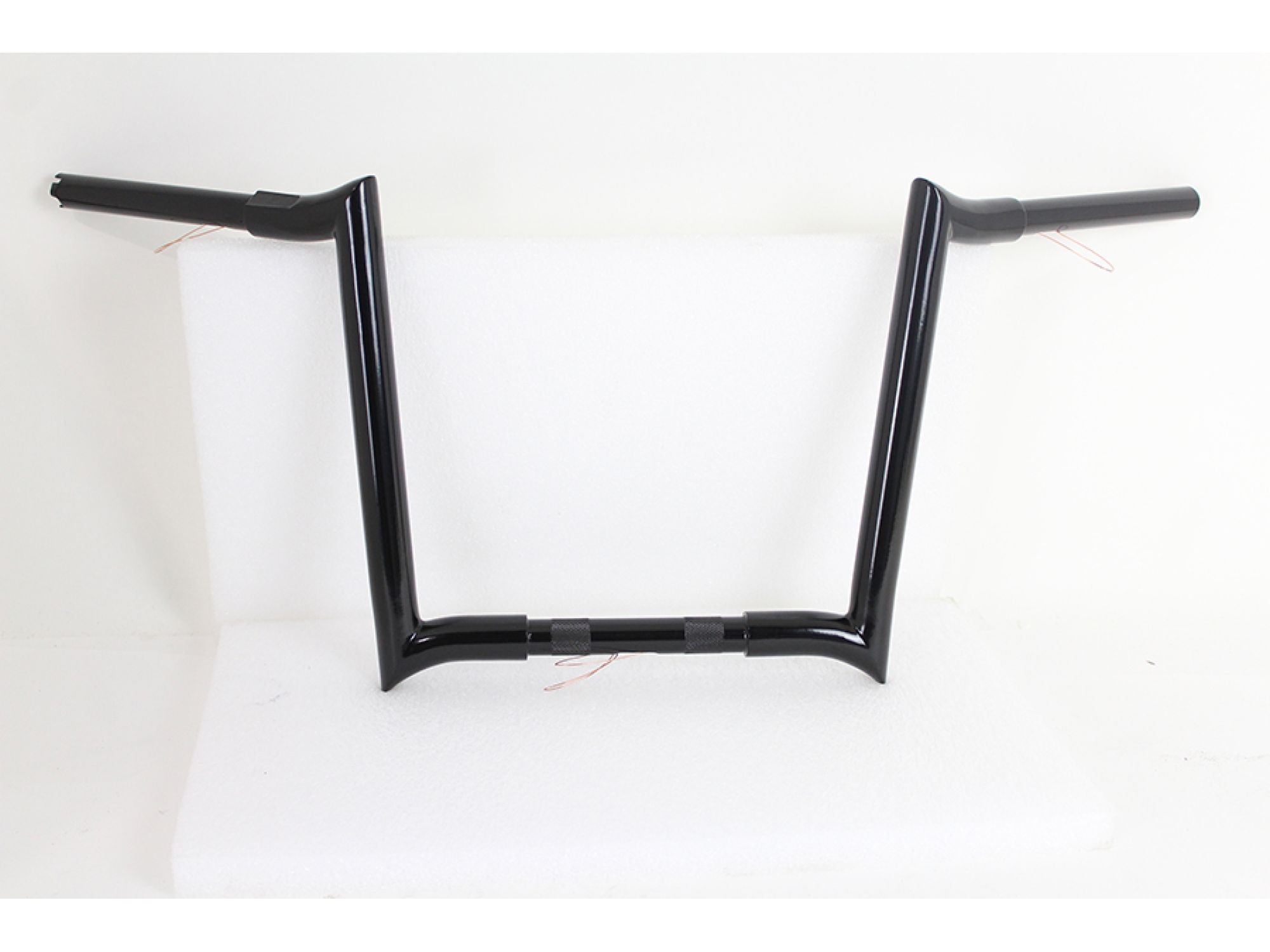 14" Black Z-Bar Handlebar with Indents