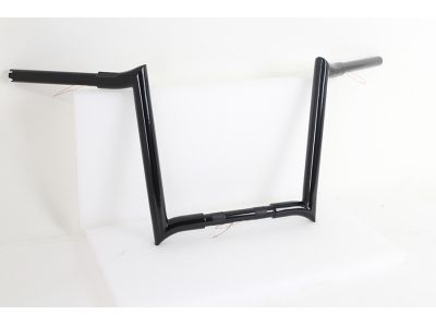 14" Black Z-Bar Handlebar with Indents