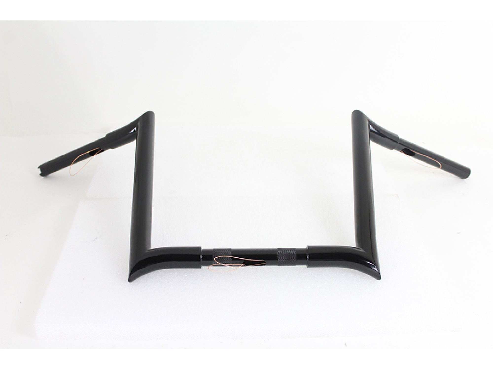 14" Black Z-Bar Handlebar with Indents