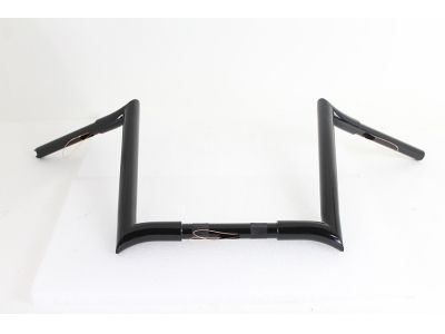 14" Black Z-Bar Handlebar with Indents