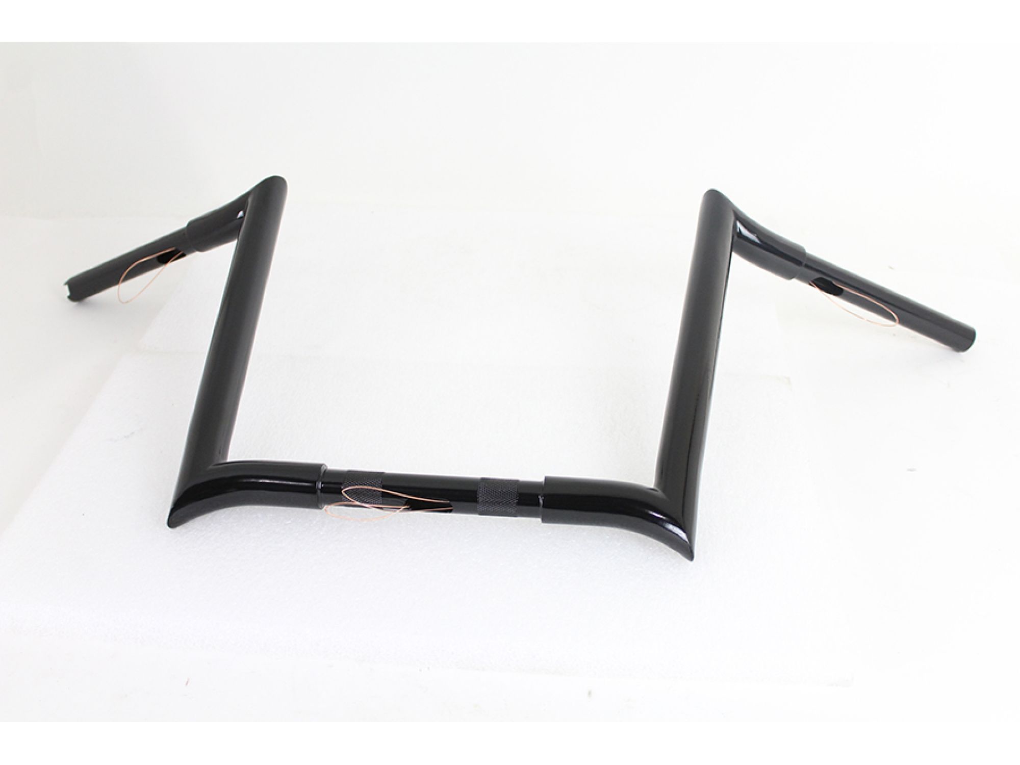 14" Black Z-Bar Handlebar with Indents