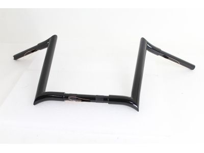 14" Black Z-Bar Handlebar with Indents