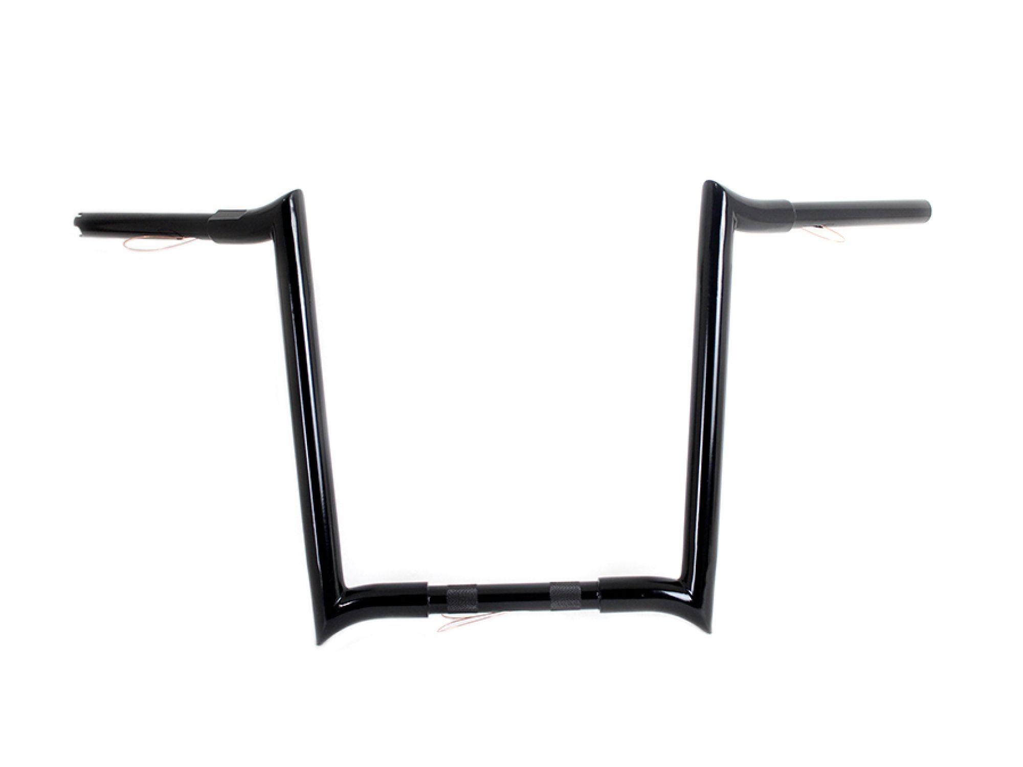 16" Black Z-Bar Handlebar with Indents