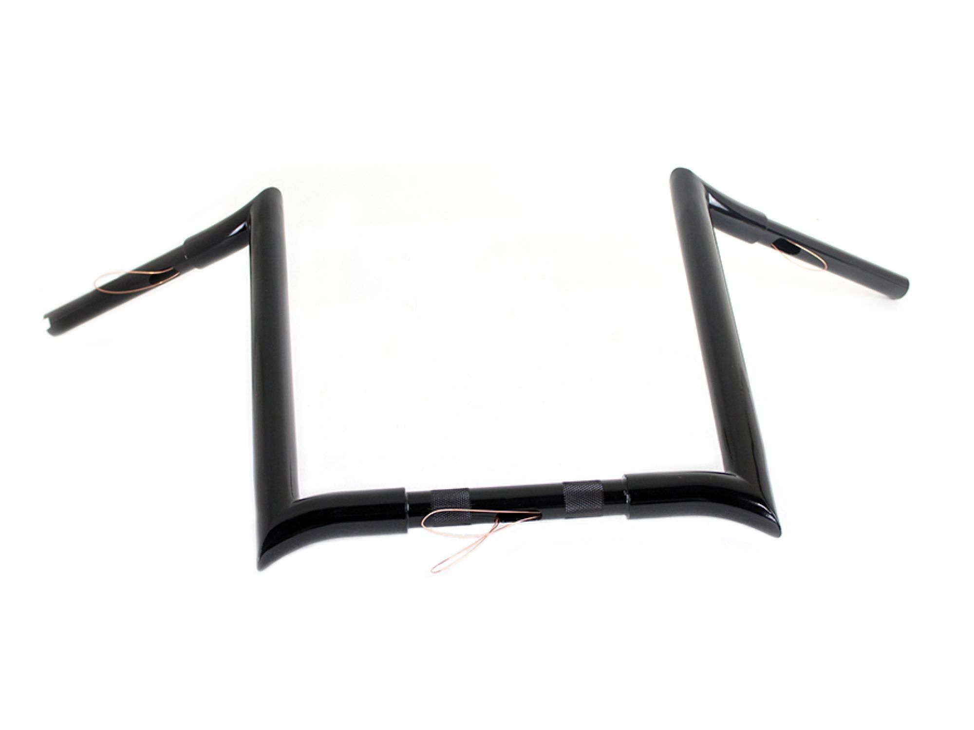 16" Black Z-Bar Handlebar with Indents