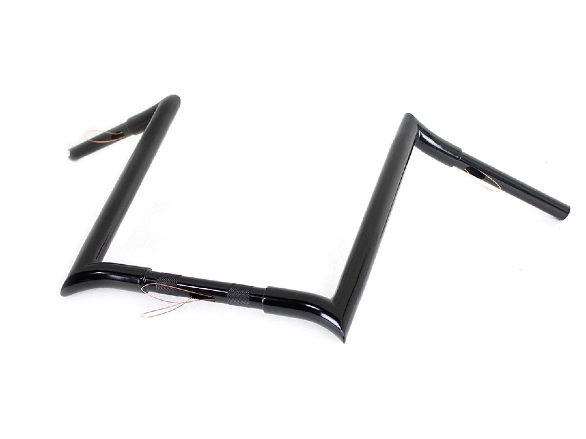 16" Black Z-Bar Handlebar with Indents