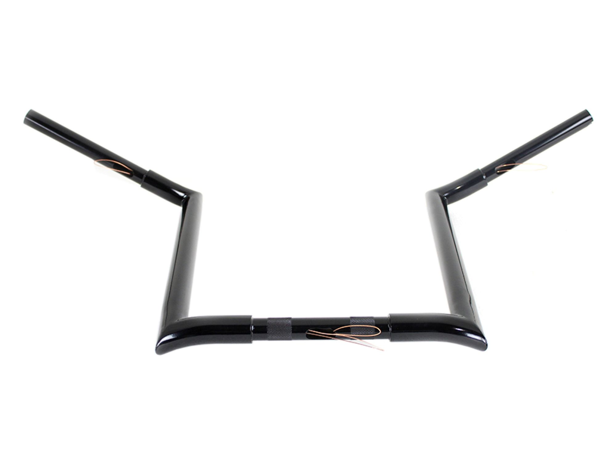 16" Black Z-Bar Handlebar with Indents