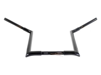 16" Black Z-Bar Handlebar with Indents