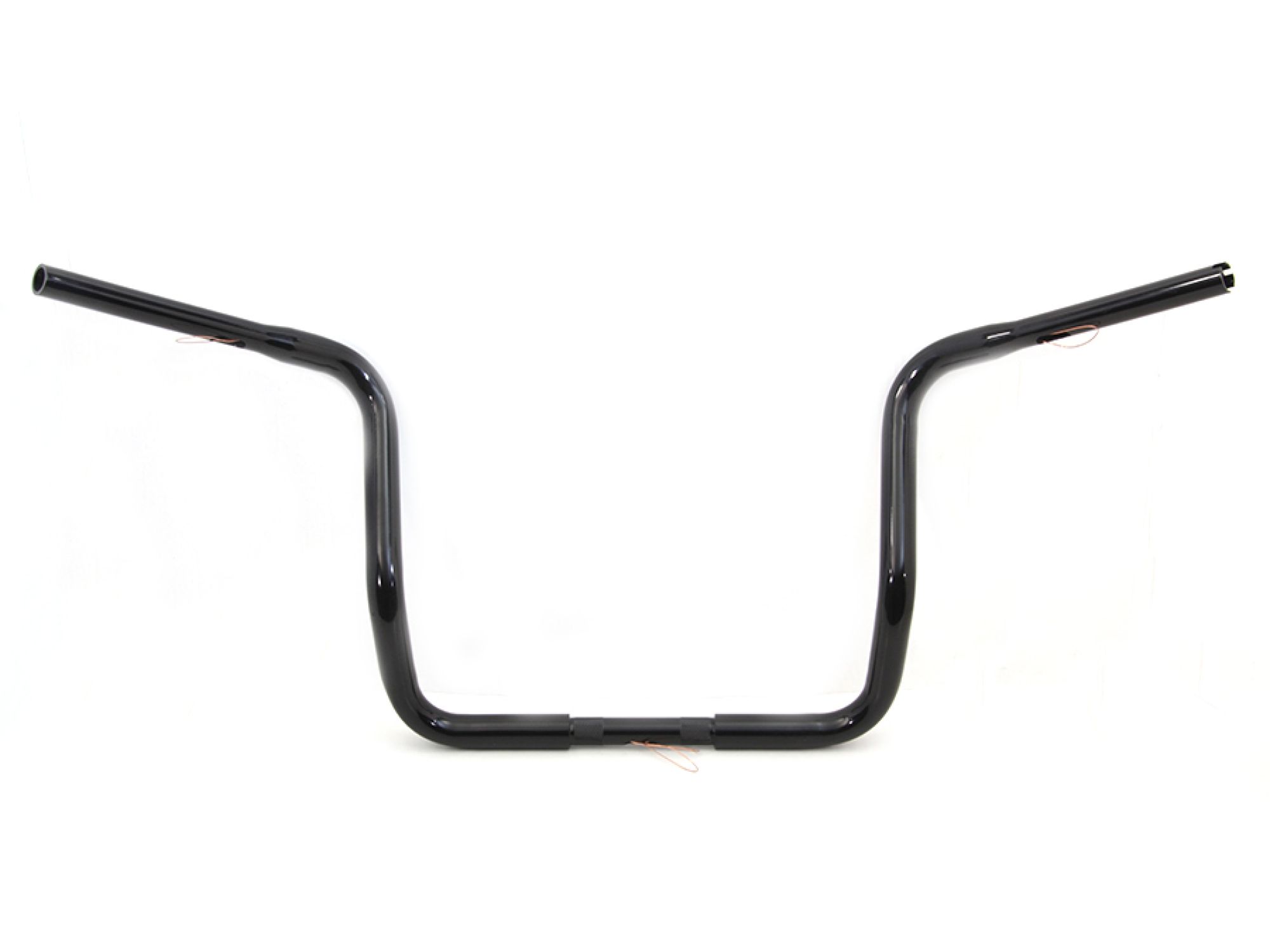 14" Dresser Ape Hanger Handlebar with Indents Black