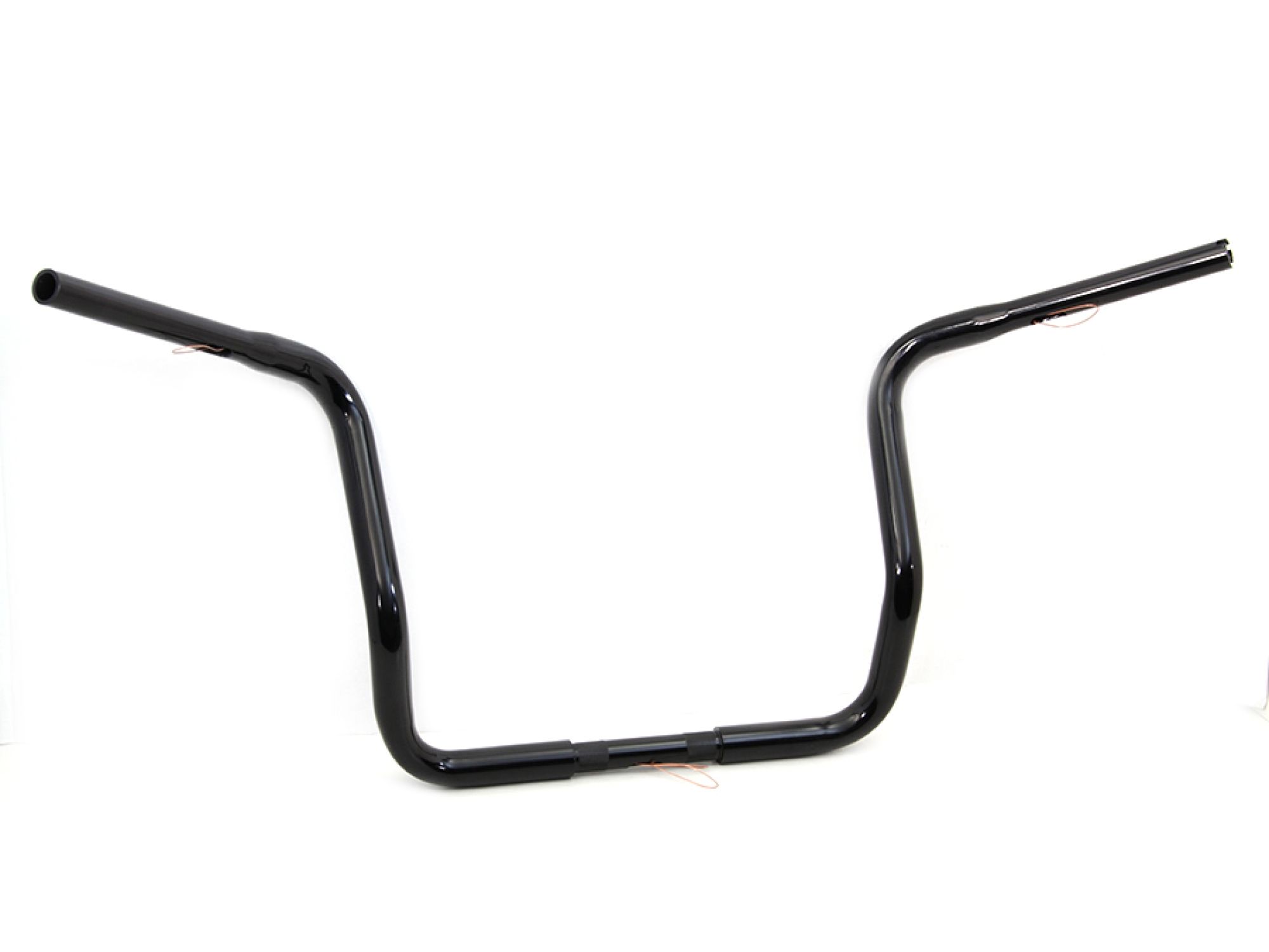 14" Dresser Ape Hanger Handlebar with Indents Black
