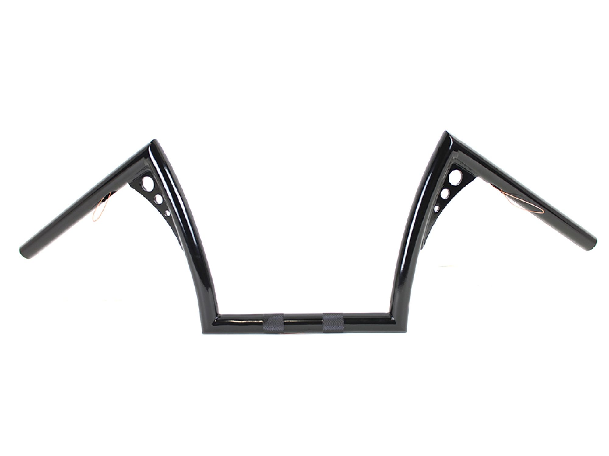 10" Z-Bar Handlebar with Wiring Indents and Holes Black