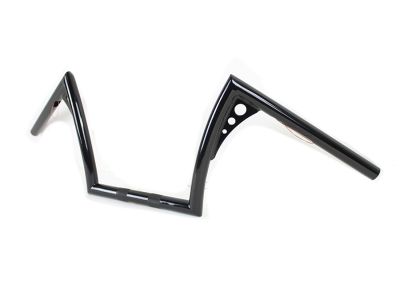 10" Z-Bar Handlebar with Wiring Indents and Holes Black