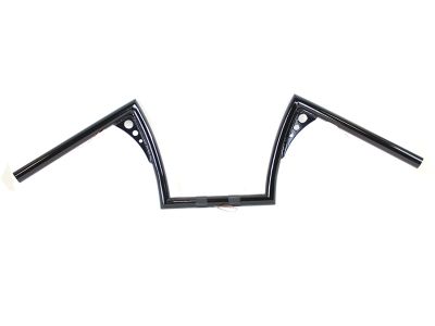 10" Z-Bar Handlebar with Wiring Indents and Holes Black