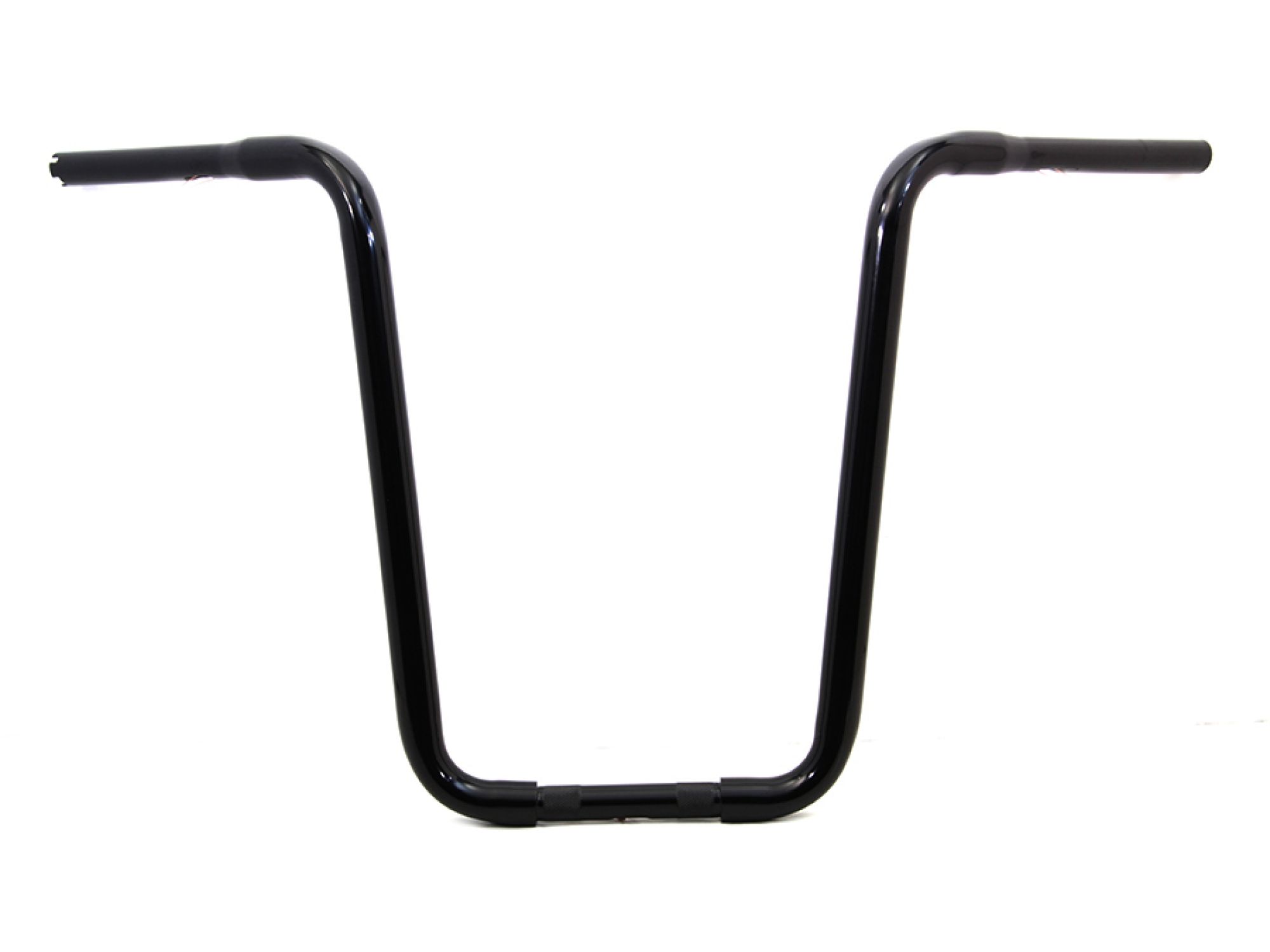 Narrow Body Ape Hanger Handlebar with Indents Black
