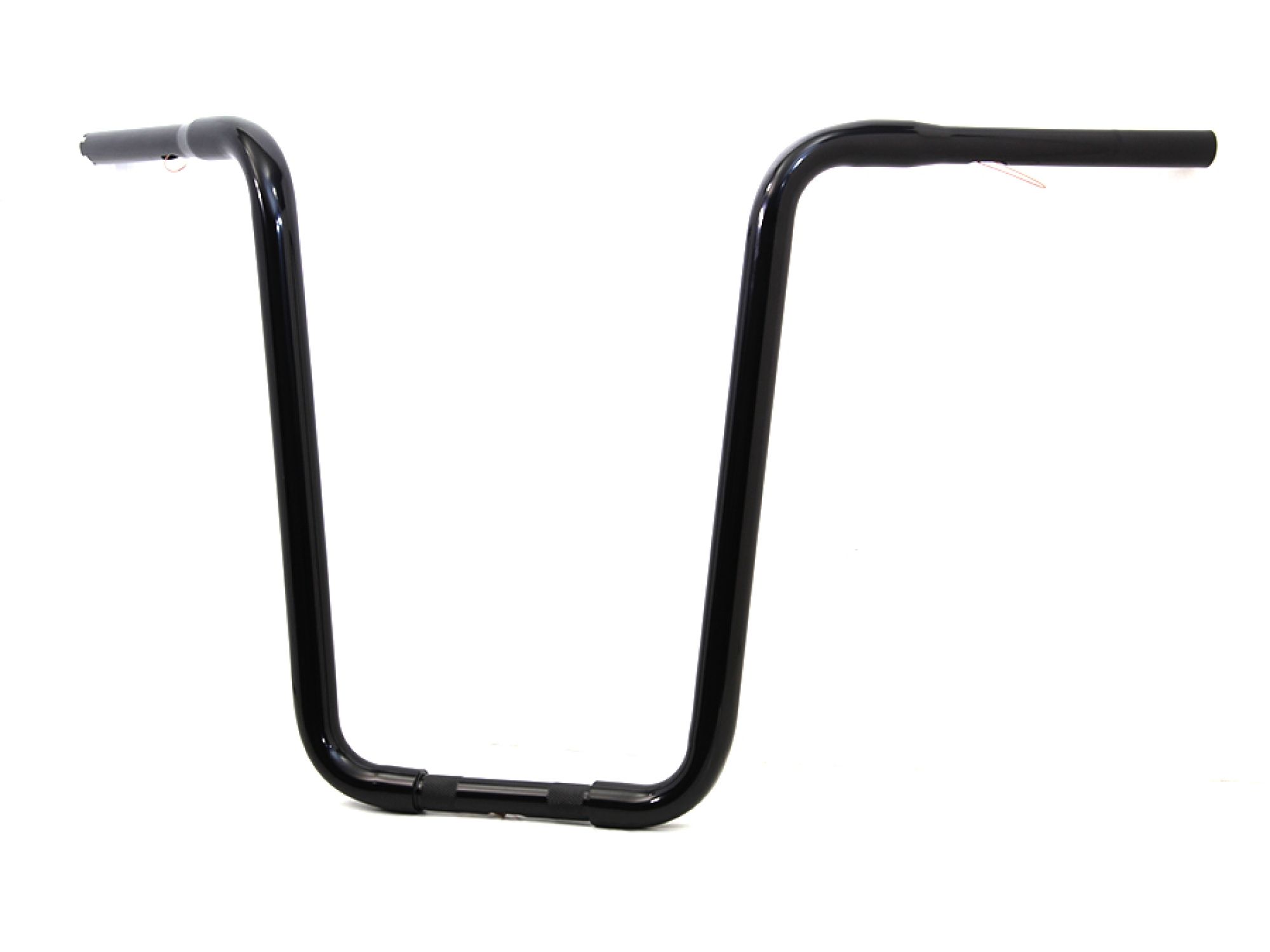 Narrow Body Ape Hanger Handlebar with Indents Black