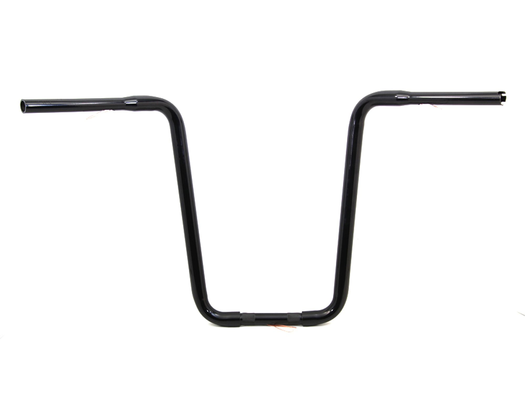 Narrow Body Ape Hanger Handlebar with Indents Black