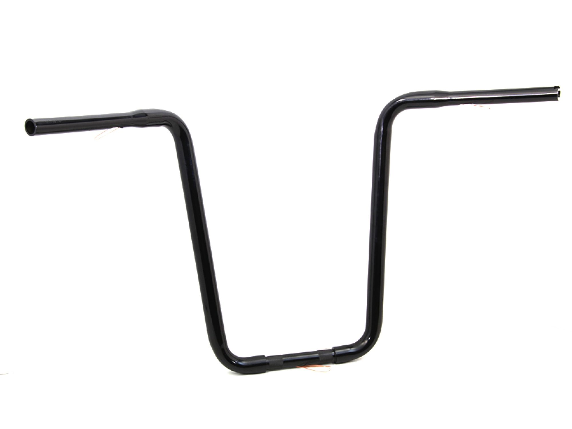 Narrow Body Ape Hanger Handlebar with Indents Black