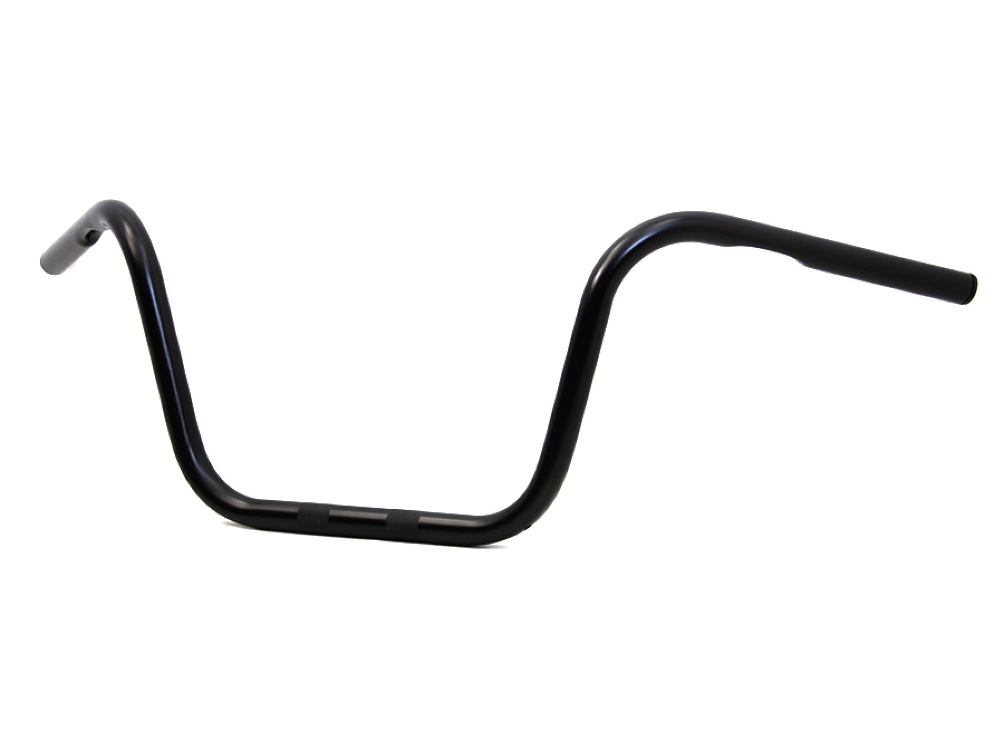 10" Black Ape Hanger Handlebar with Indents