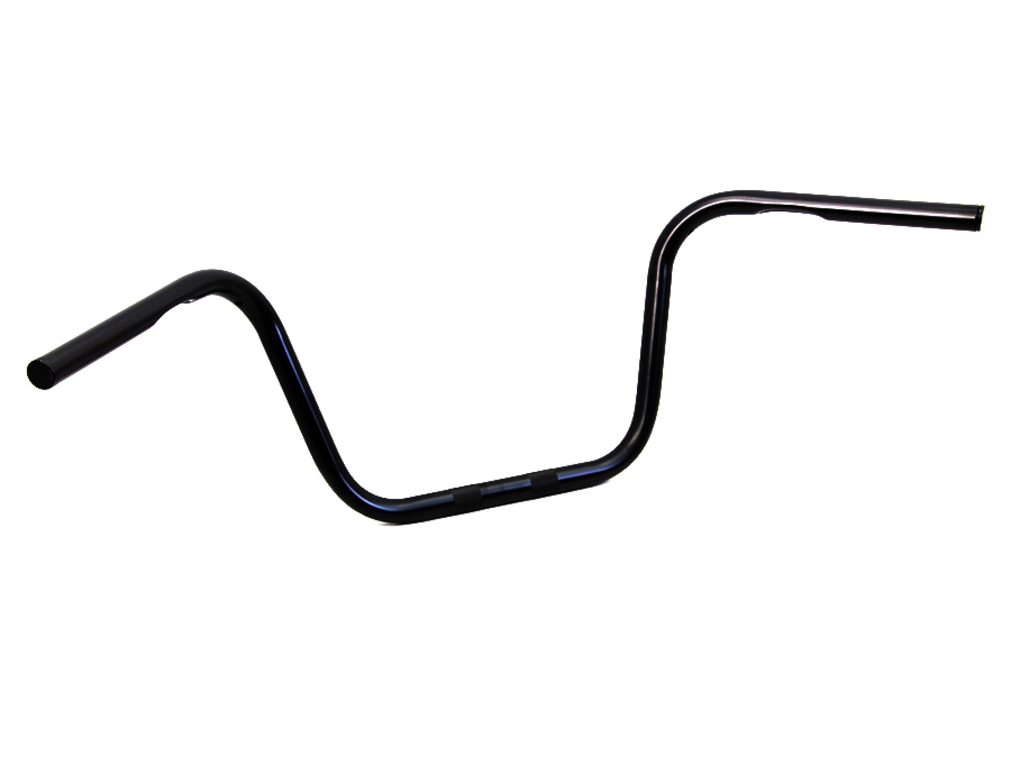 10" Black Ape Hanger Handlebar with Indents