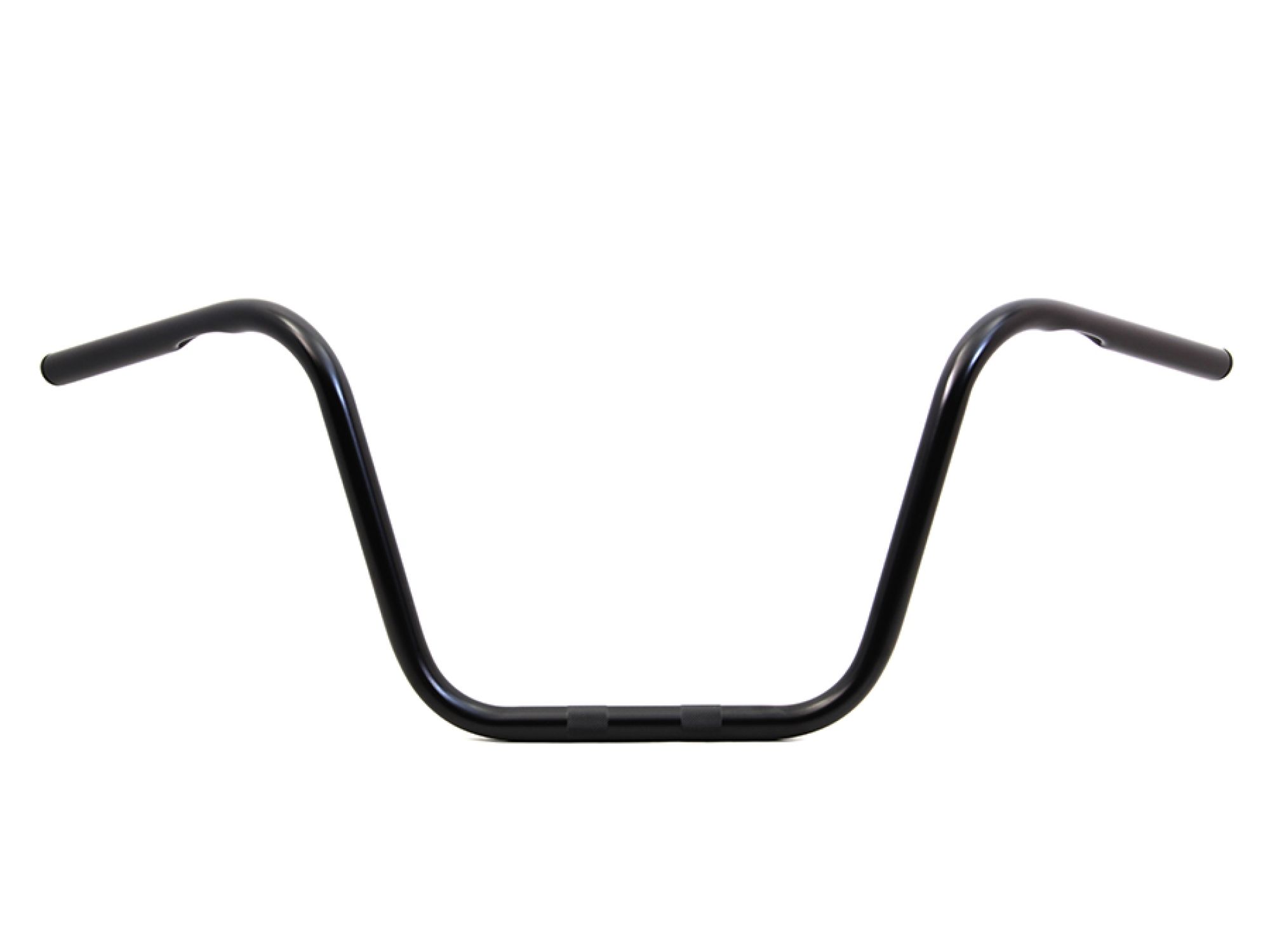 12" Ape Hanger Handlebars with Indents Black