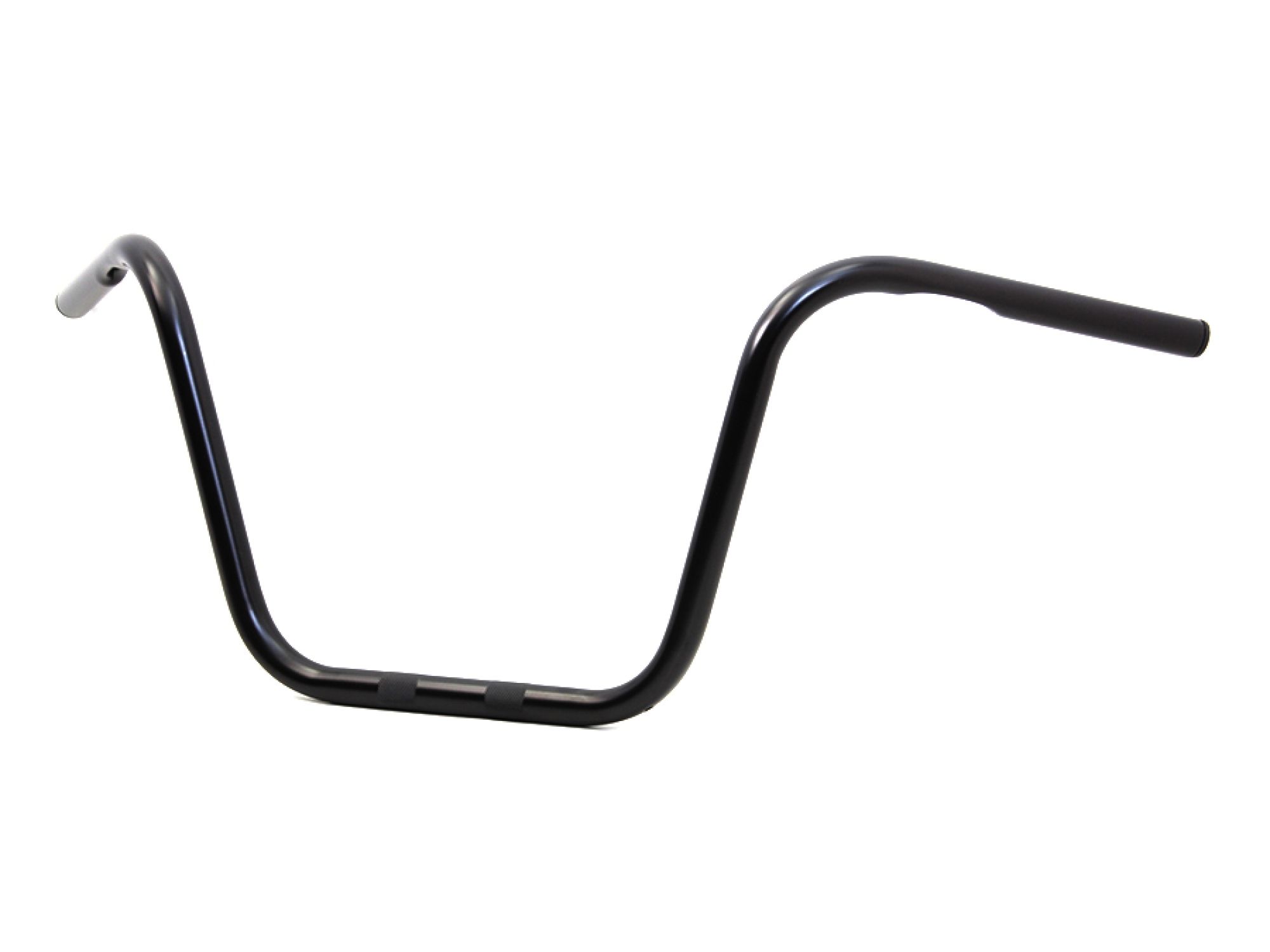 12" Ape Hanger Handlebars with Indents Black