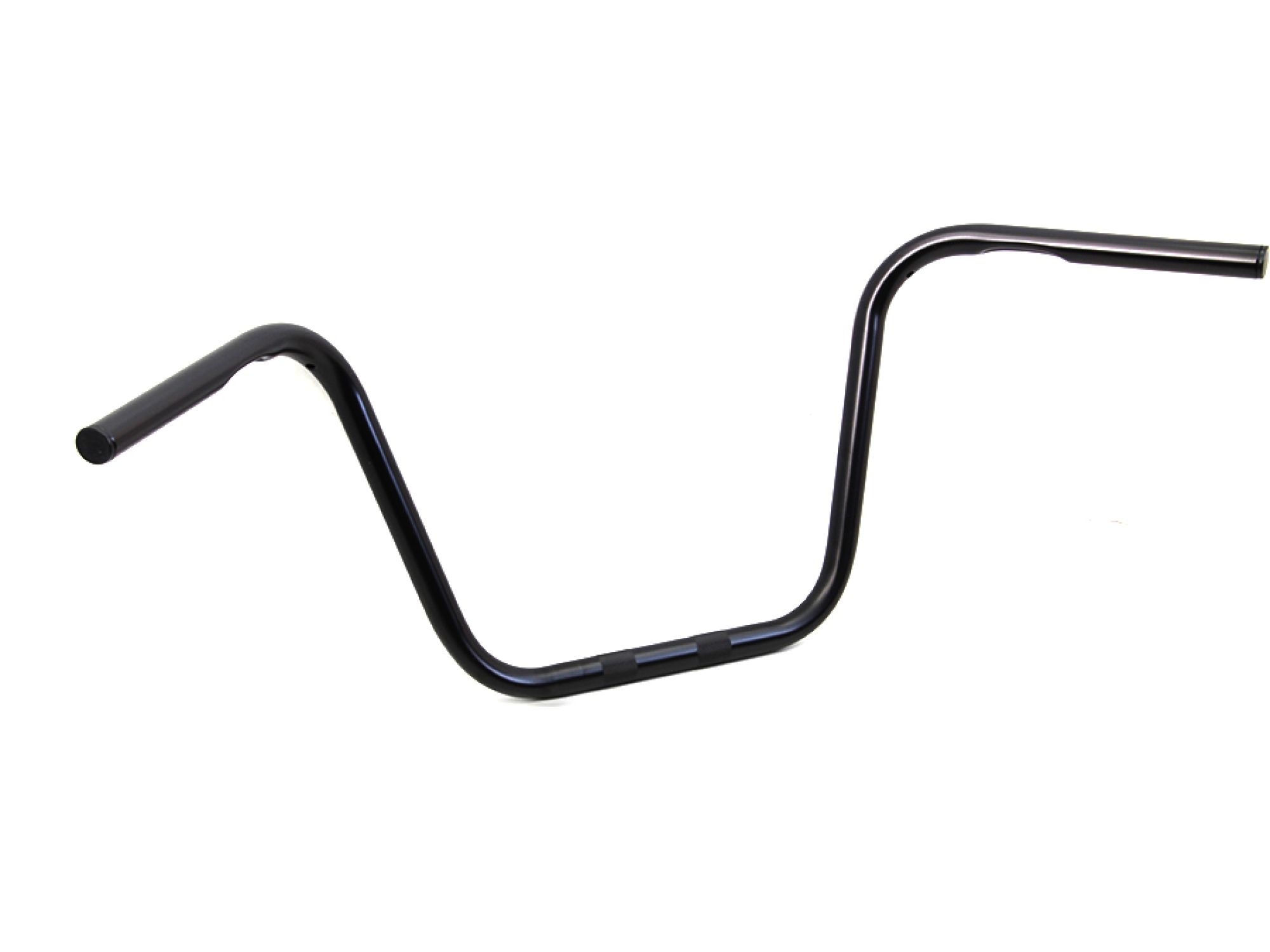 12" Ape Hanger Handlebars with Indents Black