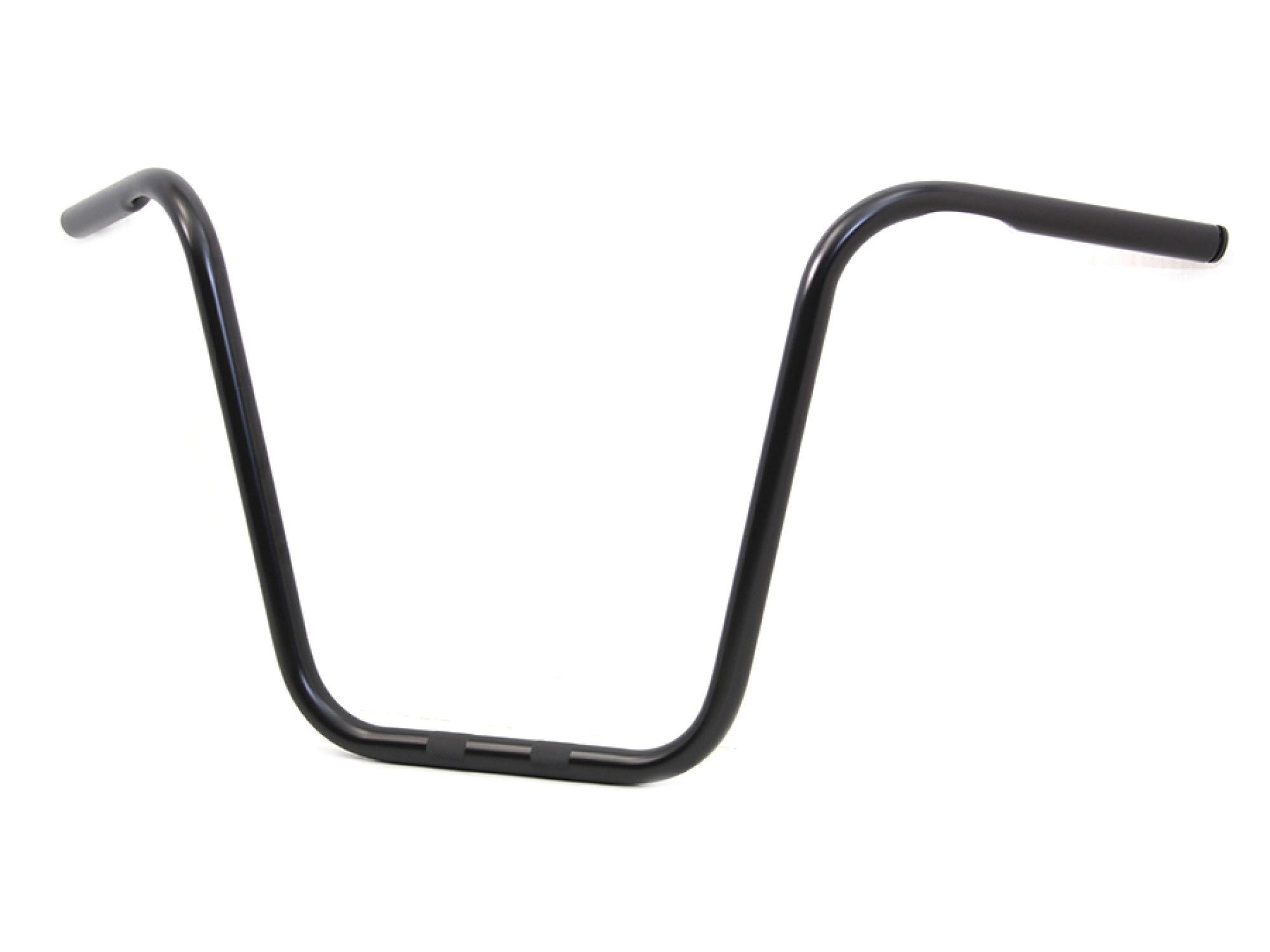 16" Ape Hanger Handlebar with Indents Gloss Black