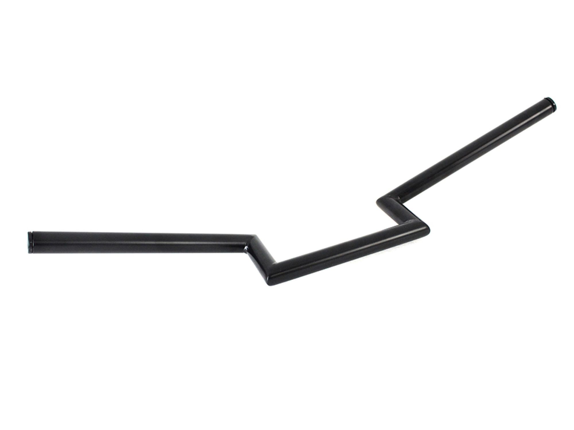 4" Z Handlebar without Indents Black