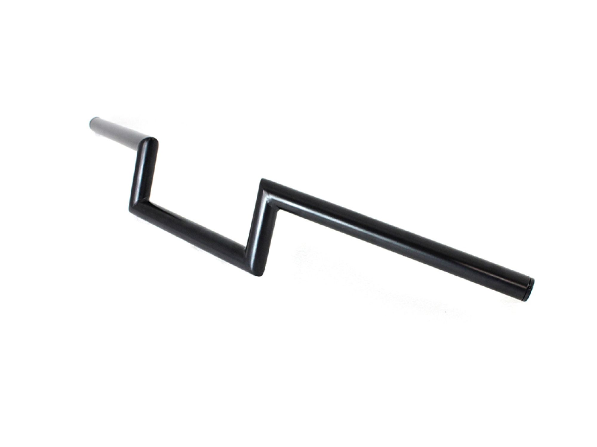 4" Z Handlebar without Indents Black