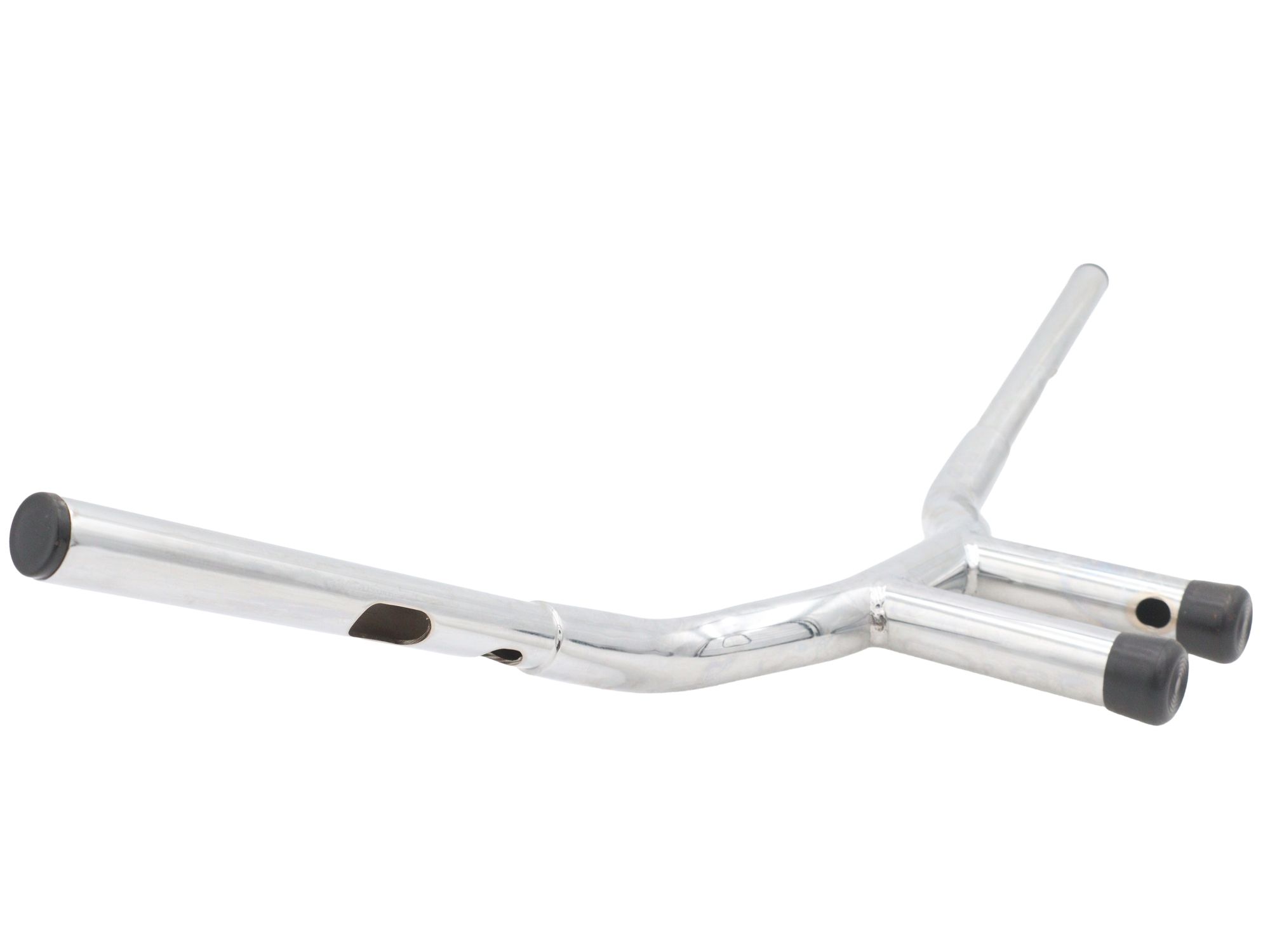 10" Combat Style Riser Handlebar Chrome