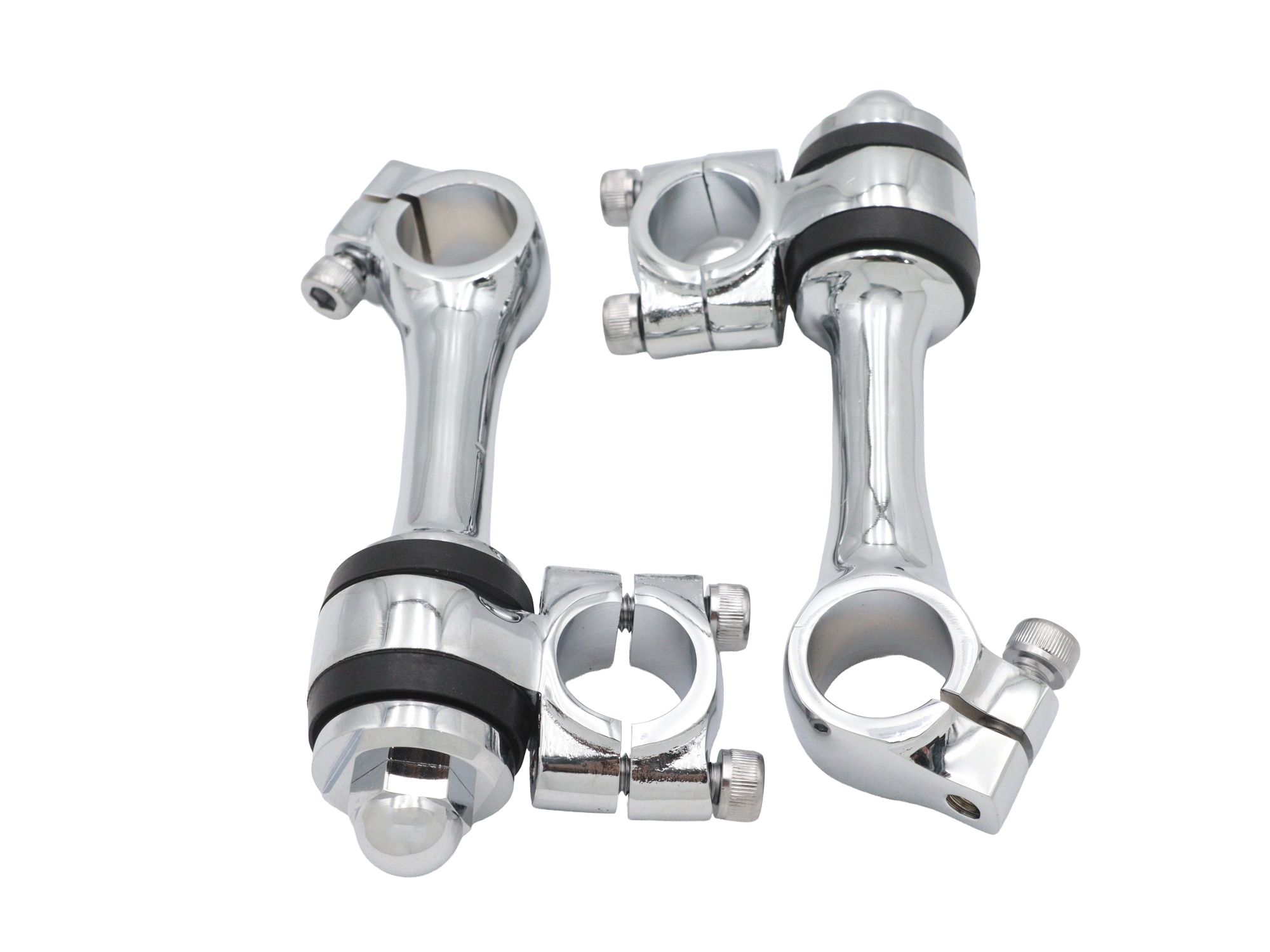 Replica 4-1/4" Flanders Chrome Riser Set