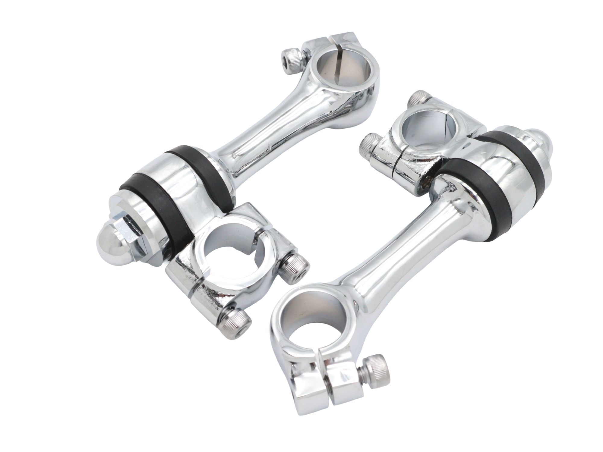 Replica 4-1/4" Flanders Chrome Riser Set