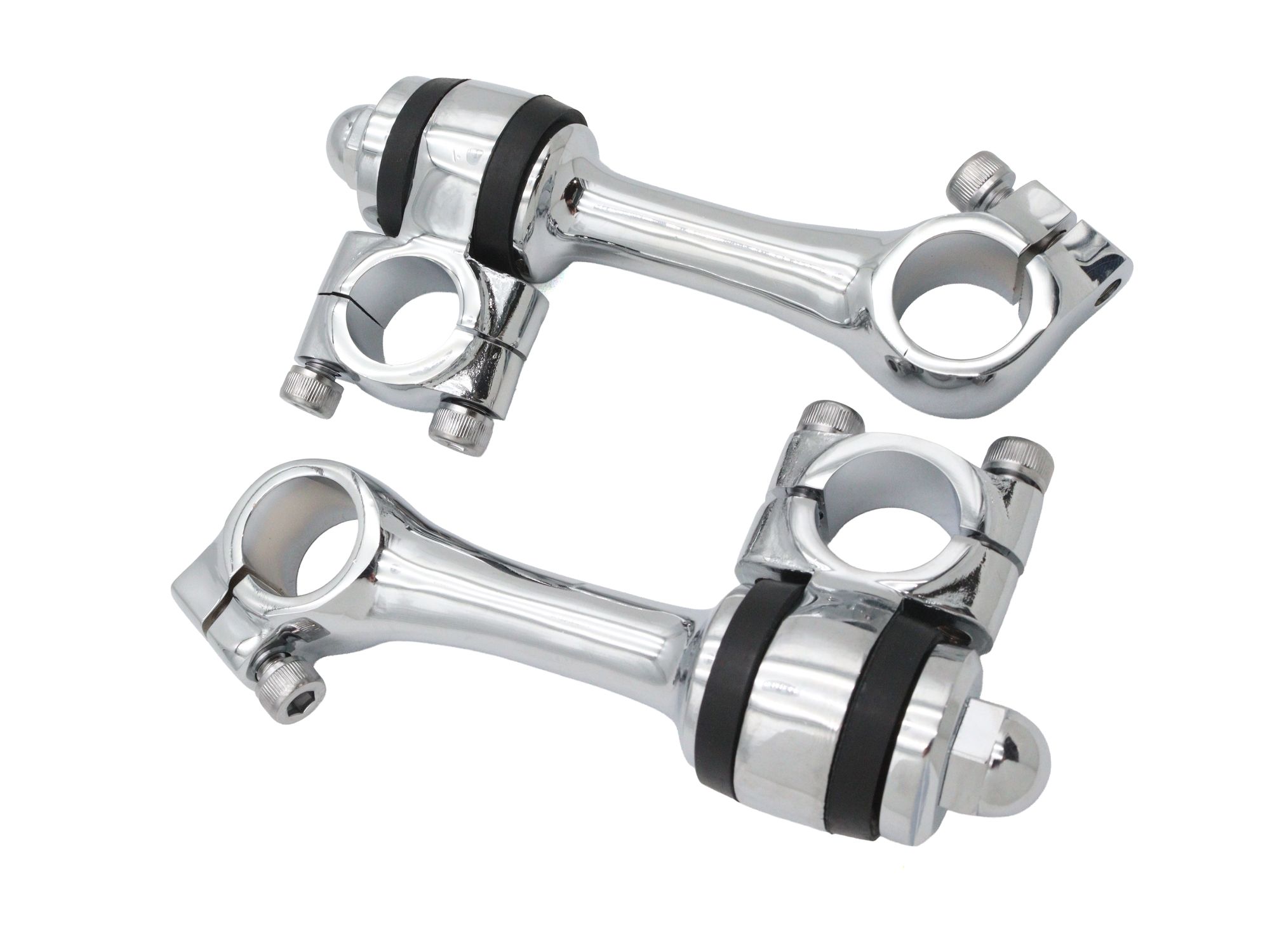 Replica 4-1/4" Flanders Chrome Riser Set