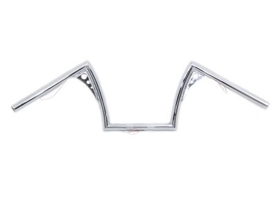10" Pirate Z-Bar Handlebar Chrome