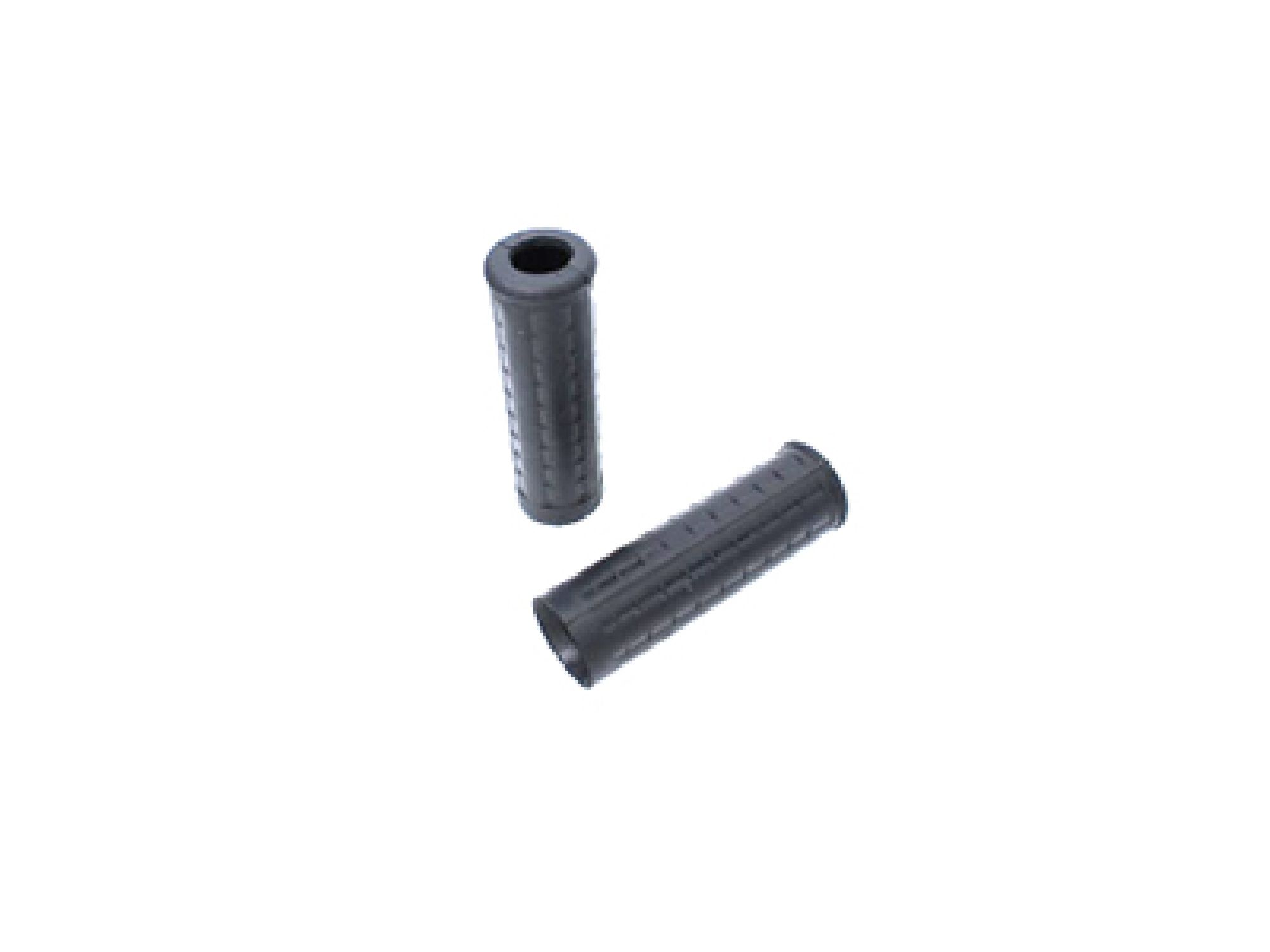 Replica Black Waffle Handlebar Grip Set with Plug Hole
