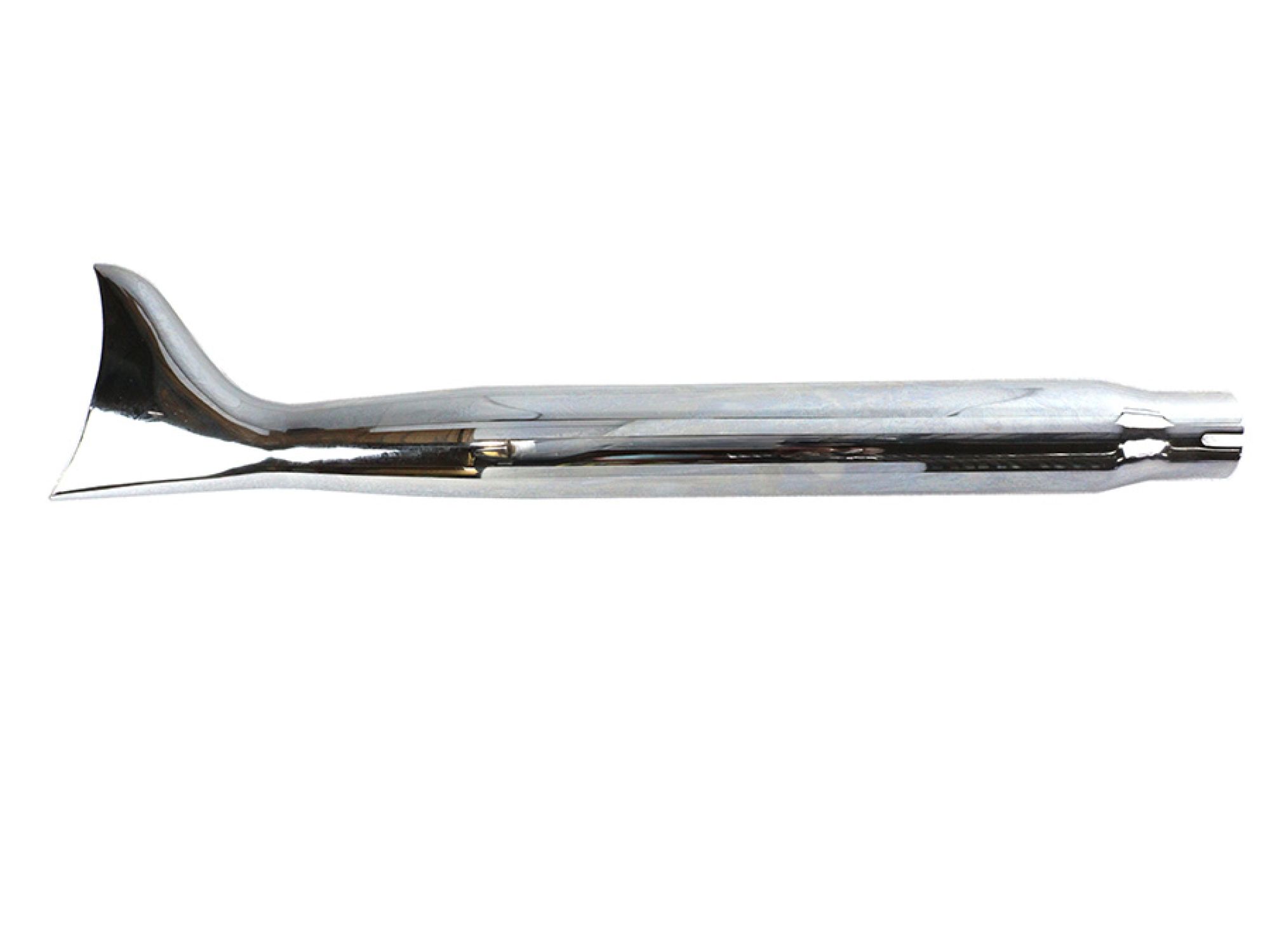 Chrome Tapered Fishtail Muffler 27"