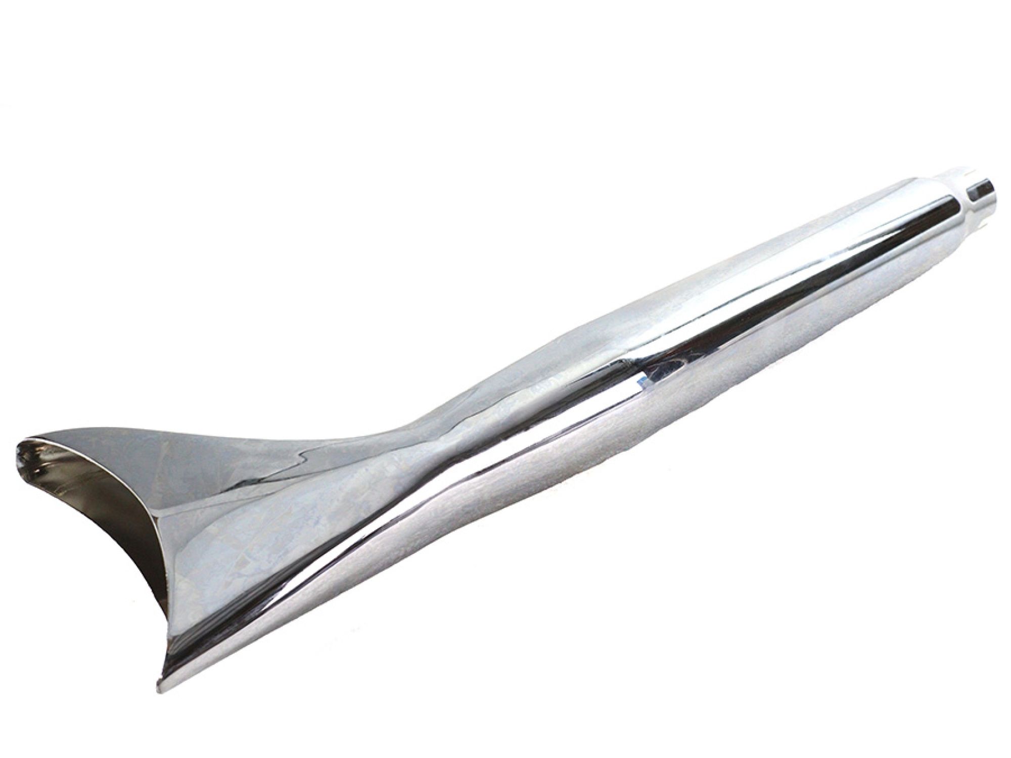 Chrome Tapered Fishtail Muffler 27"