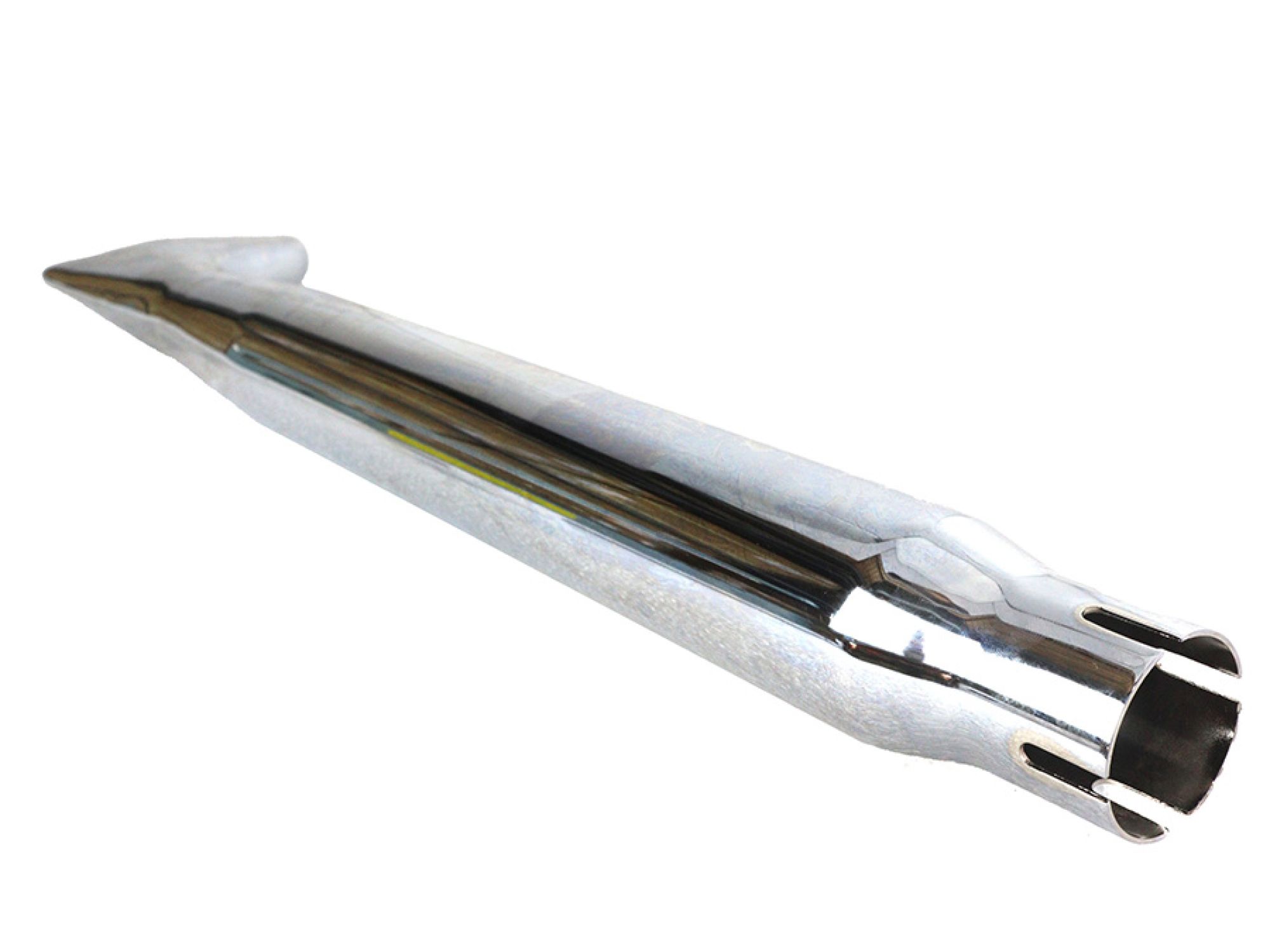 Chrome Tapered Fishtail Muffler 27"