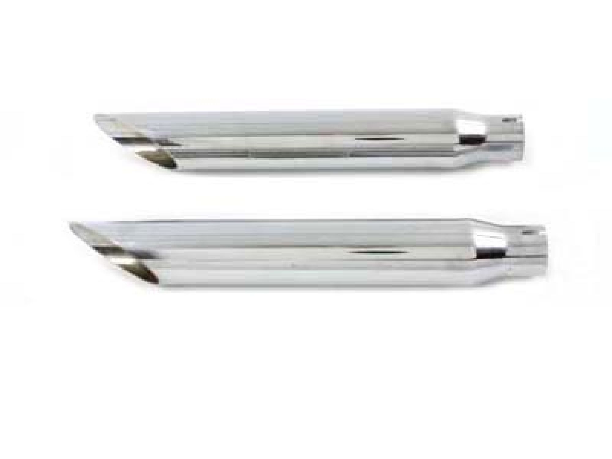 16-1/2" Baloney Slice Slip On Muffler Chrome