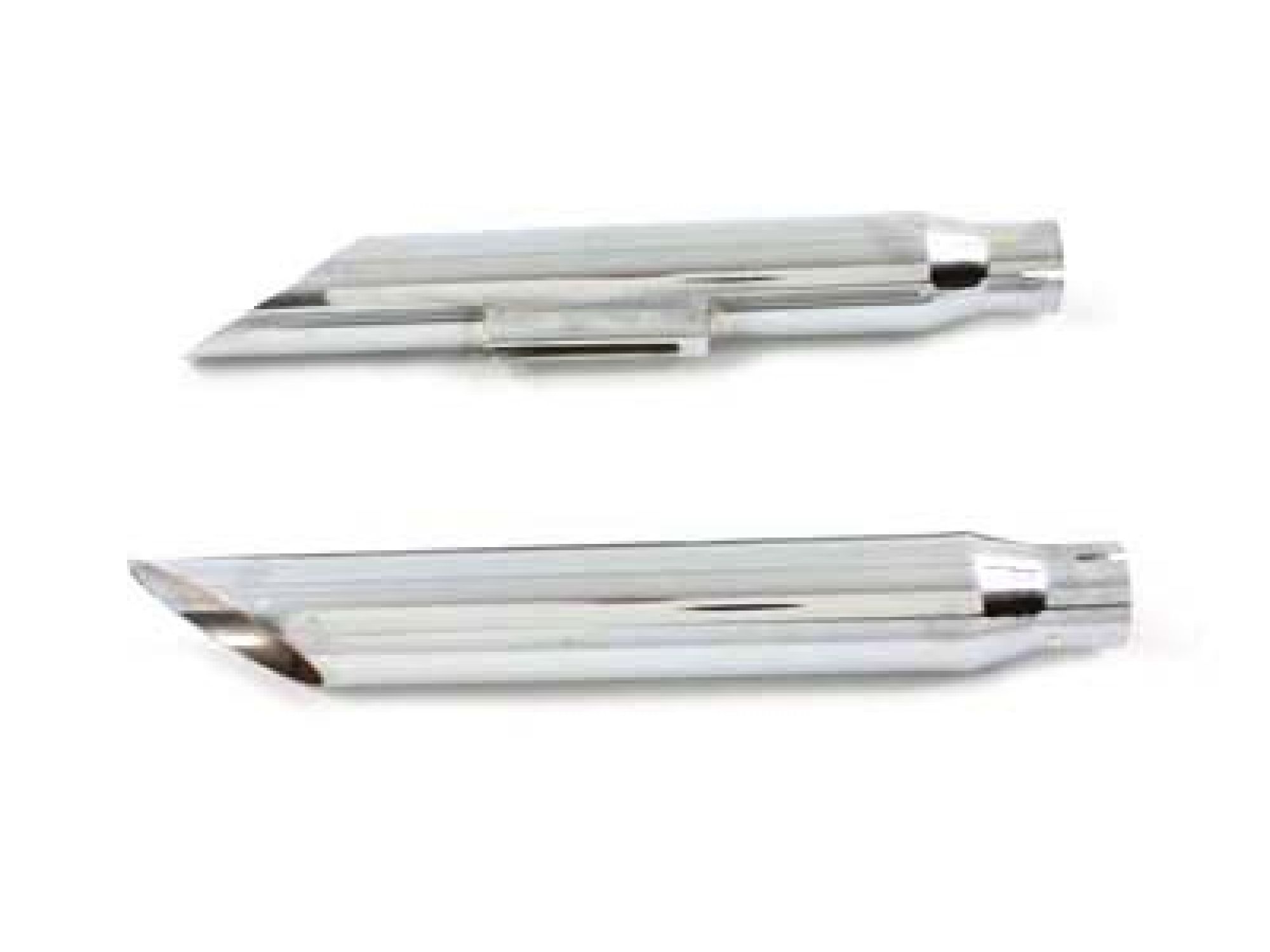 16-1/2" Baloney Slice Slip On Muffler Chrome