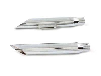16-1/2" Baloney Slice Slip On Muffler Chrome