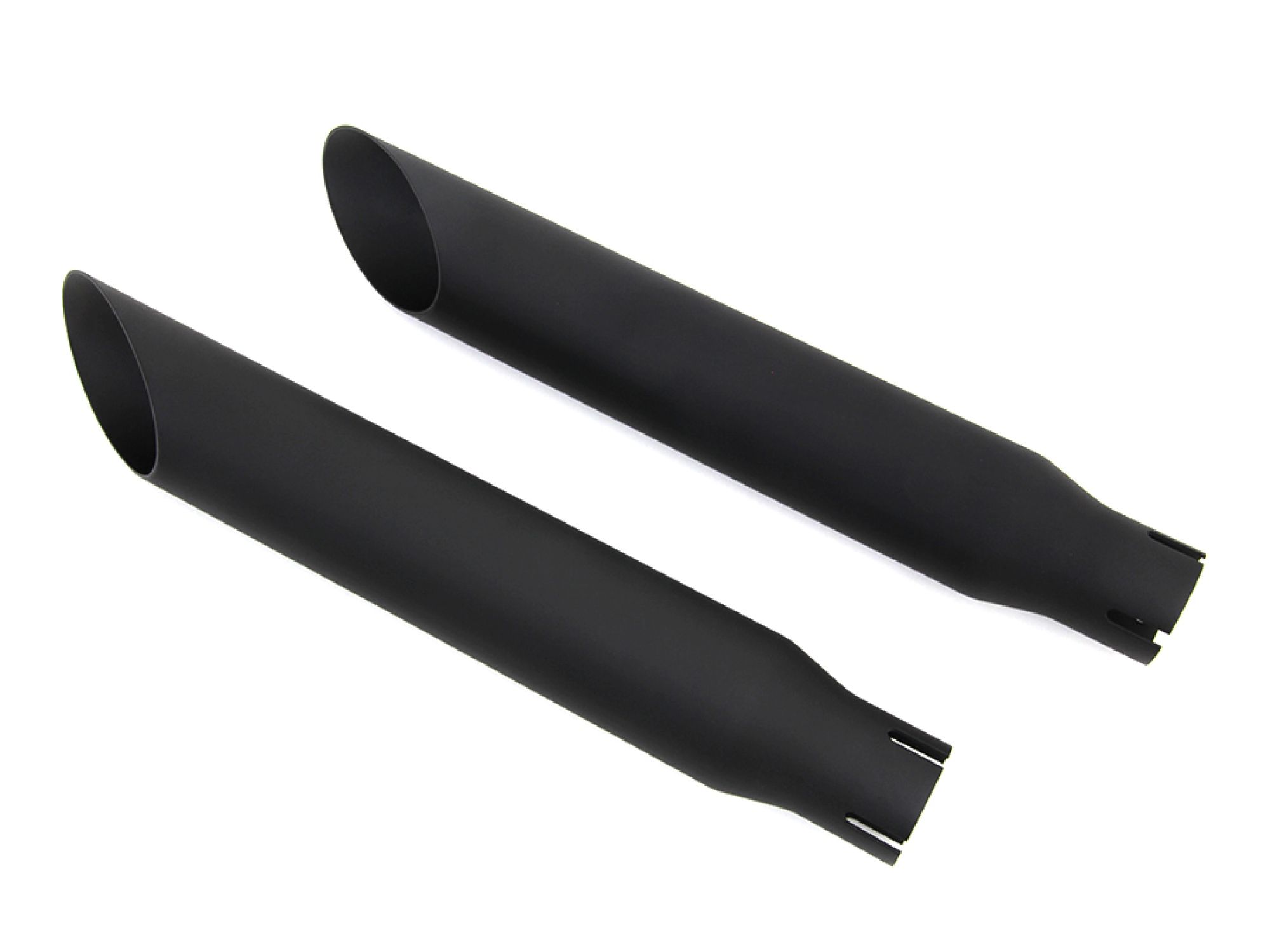 Wyatt Gatling Black Slash Slip-On Muffler Set