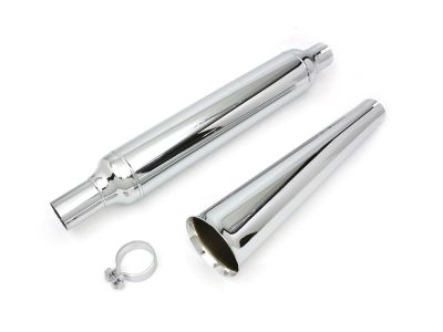 Chrome Muffler With Megaphone Tip