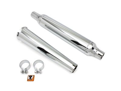 Chrome Muffler with Megaphone Tip