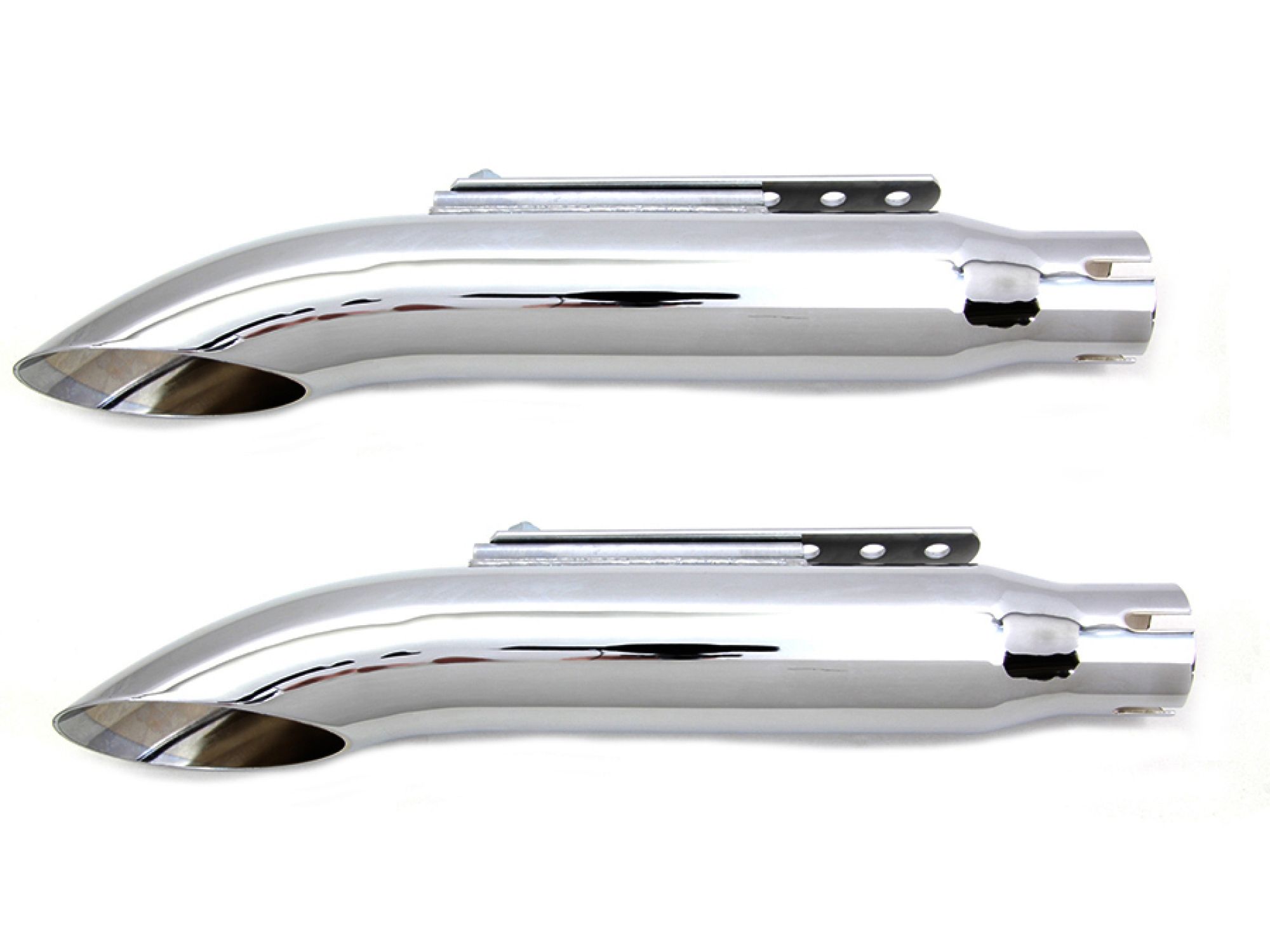 16" Turn Out Muffler Set Chrome