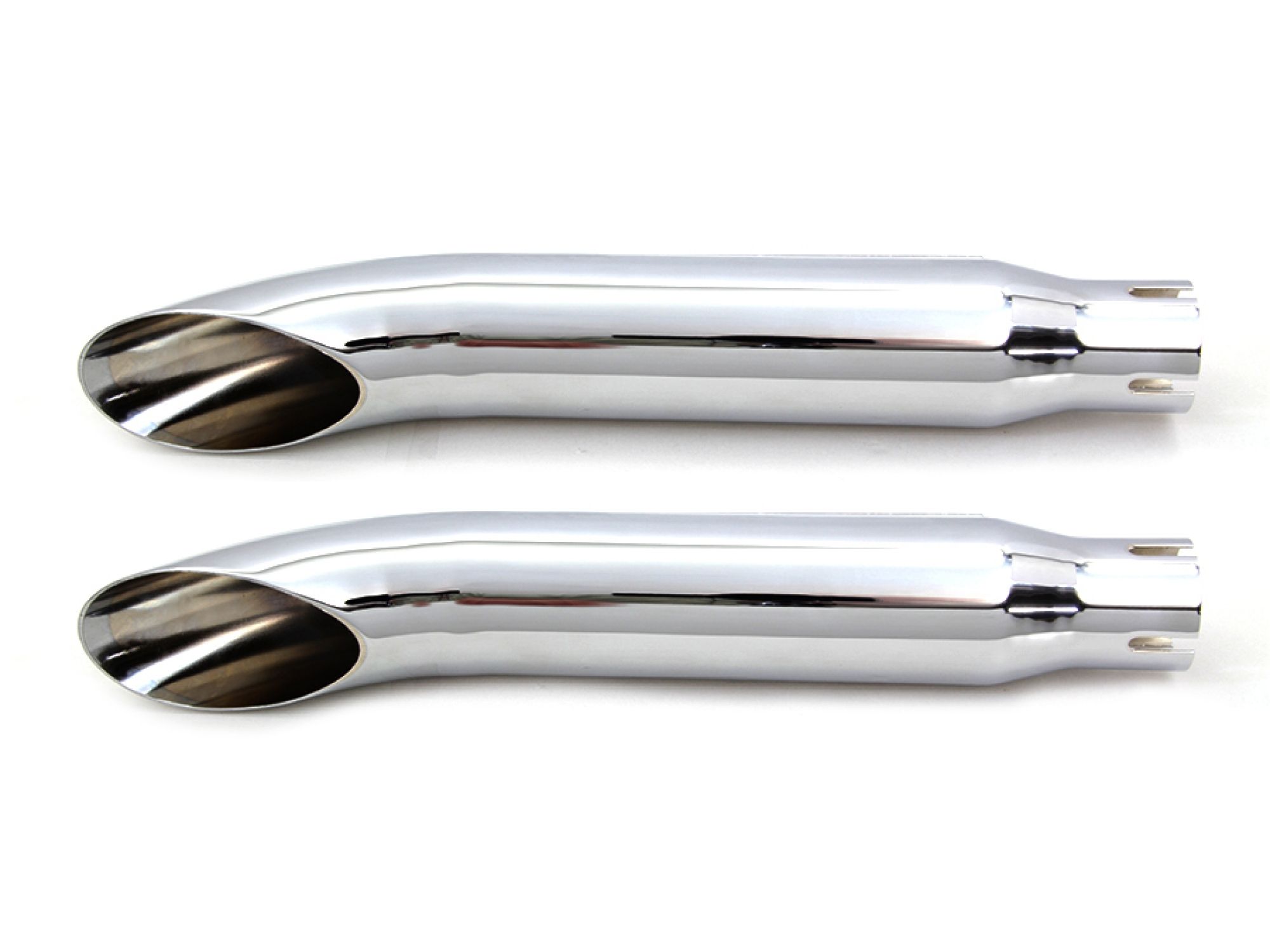 16" Turn Out Muffler Set Chrome