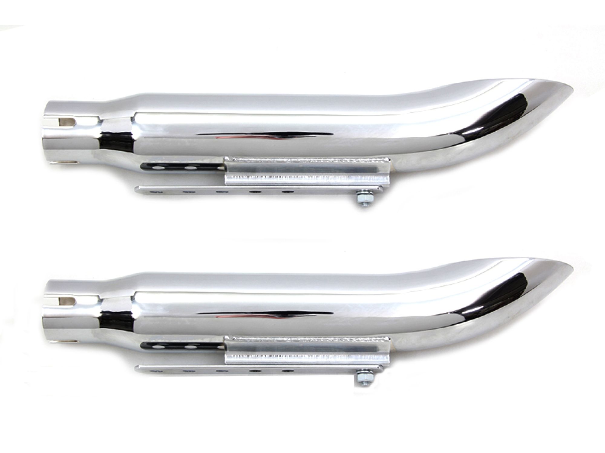 16" Turn Out Muffler Set Chrome