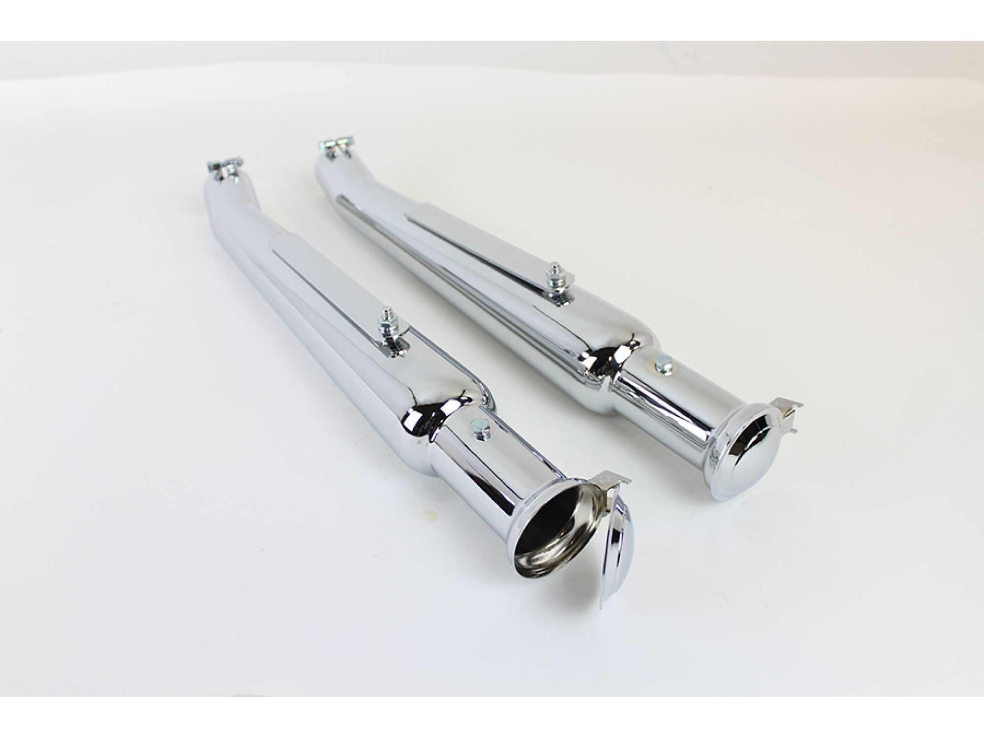 Chrome Megaphone Upsweep Muffler Set